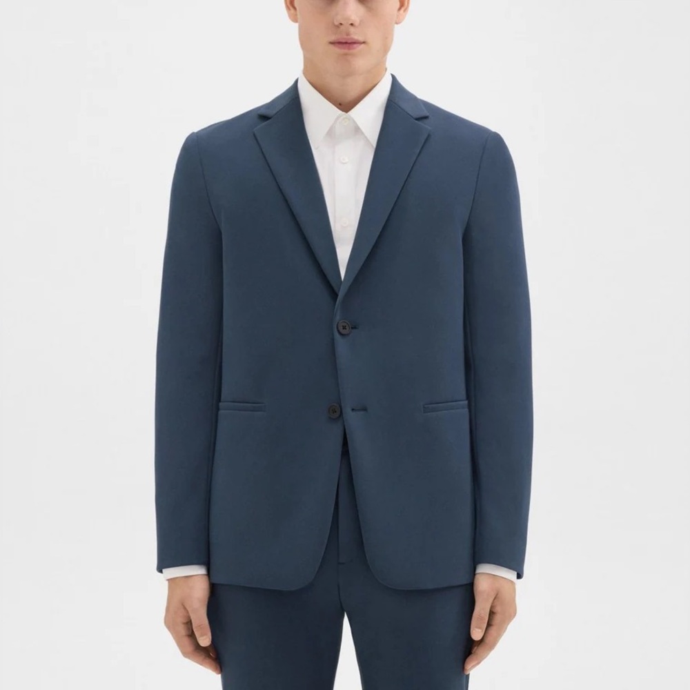 Like NEW Theory Gray Blazer Jacket Mens Size 44